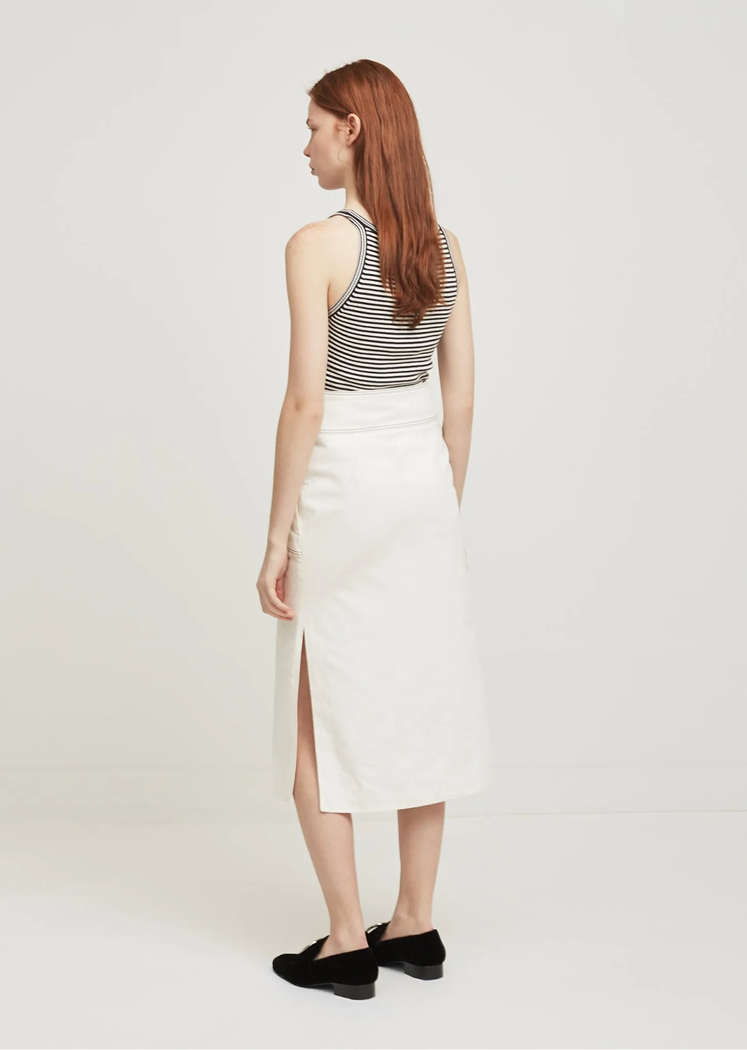 Midi Denim Skirt