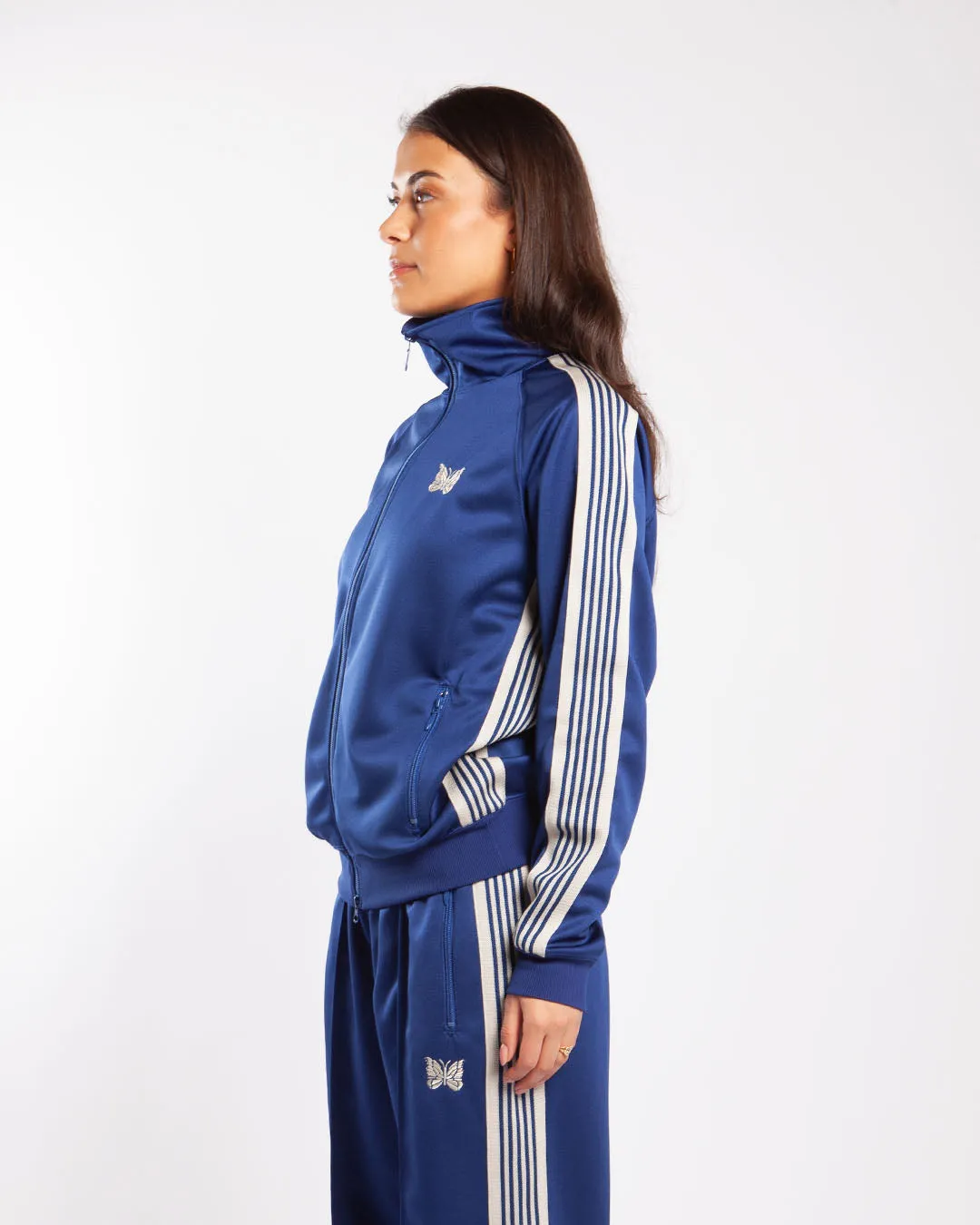 Needles Track Jacket - Poly Smooth Royal