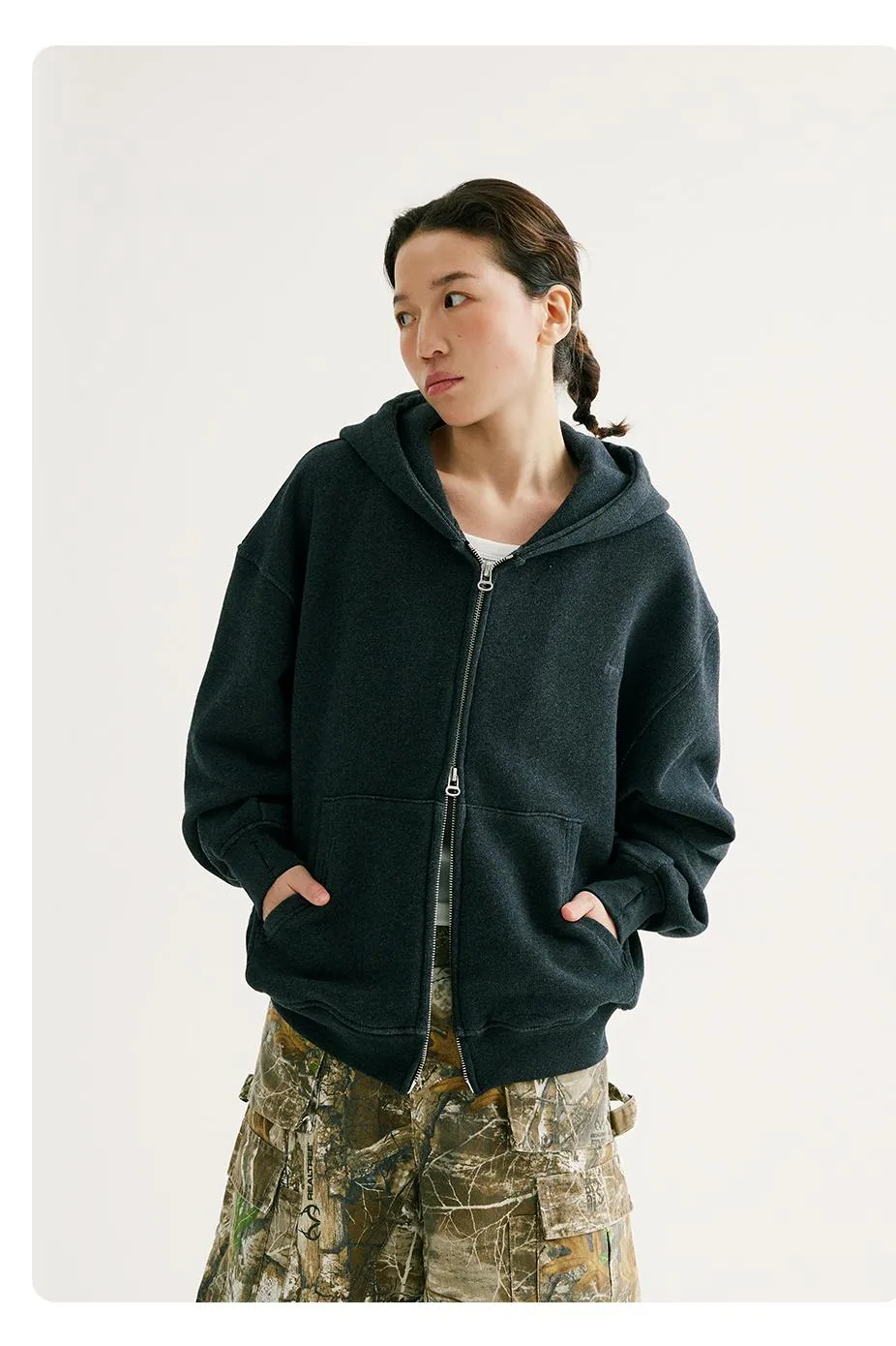 NORYBRAND ダブルジップスウェットPK NGA013