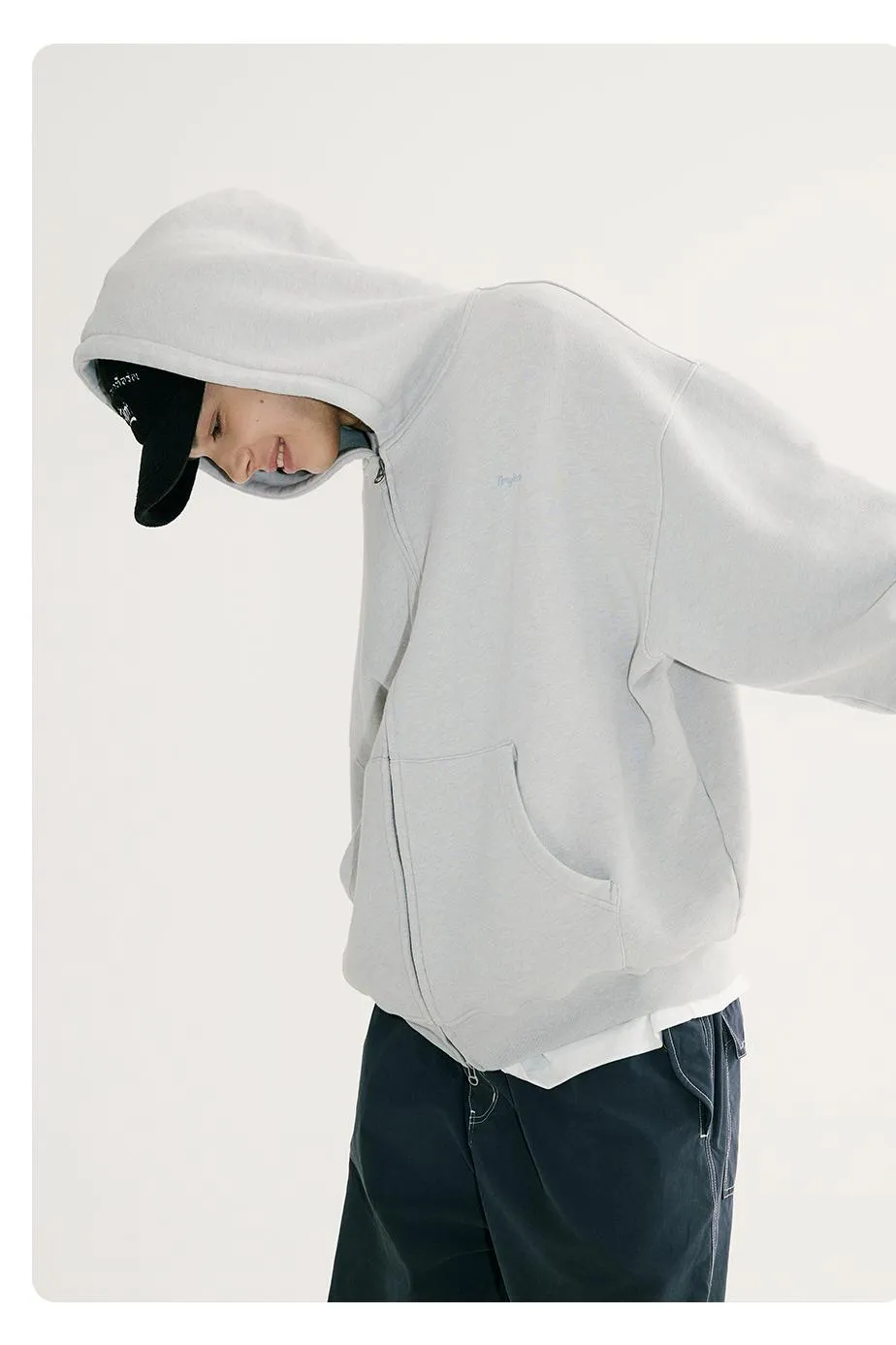 NORYBRAND ダブルジップスウェットPK NGA013
