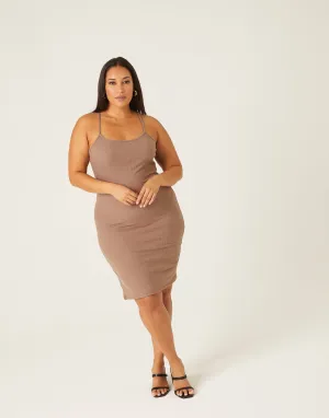 Plus Size Bodycon Tank Dress