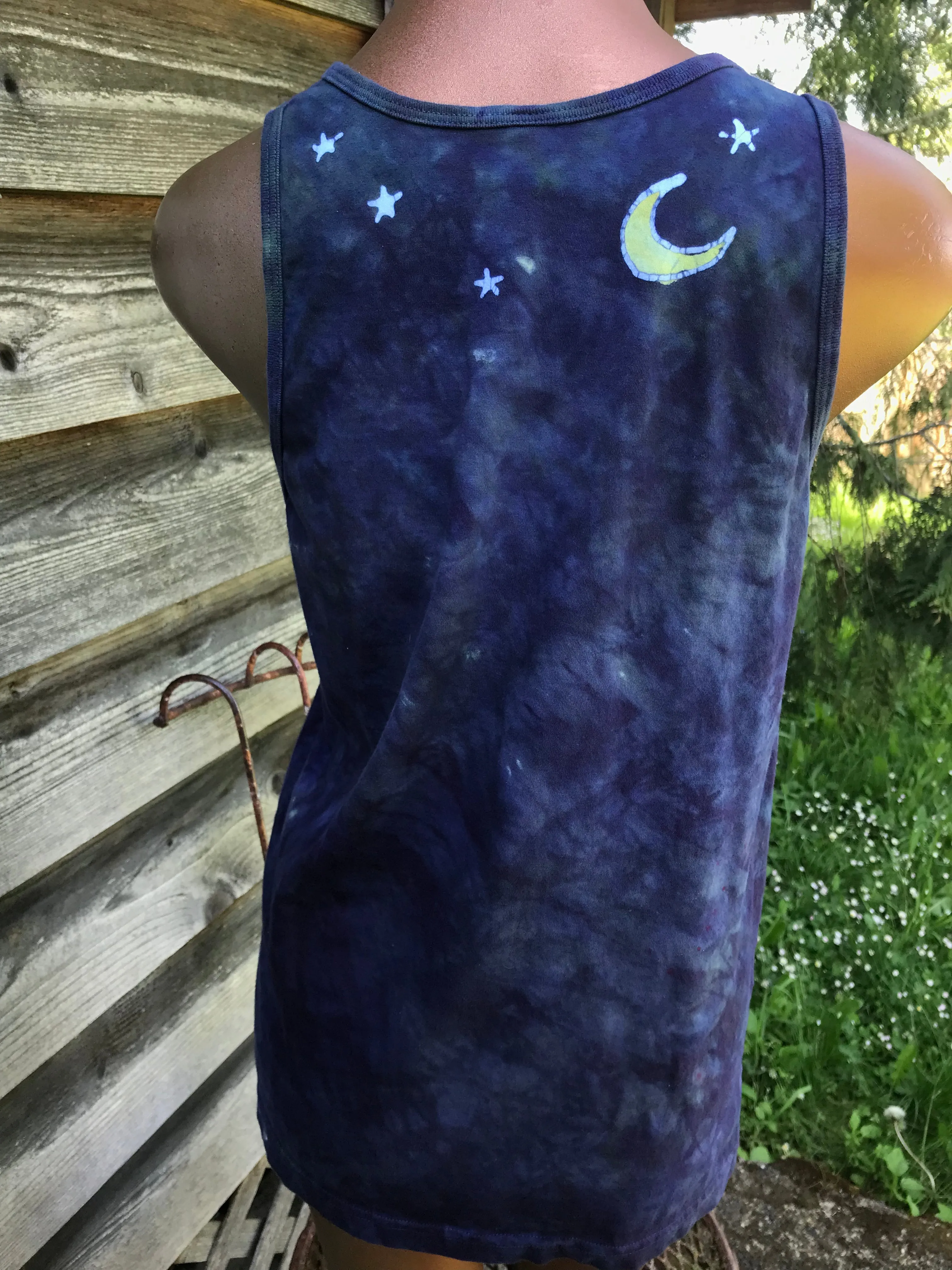 Purple Sunset Beach Sky Cotton Tank Top