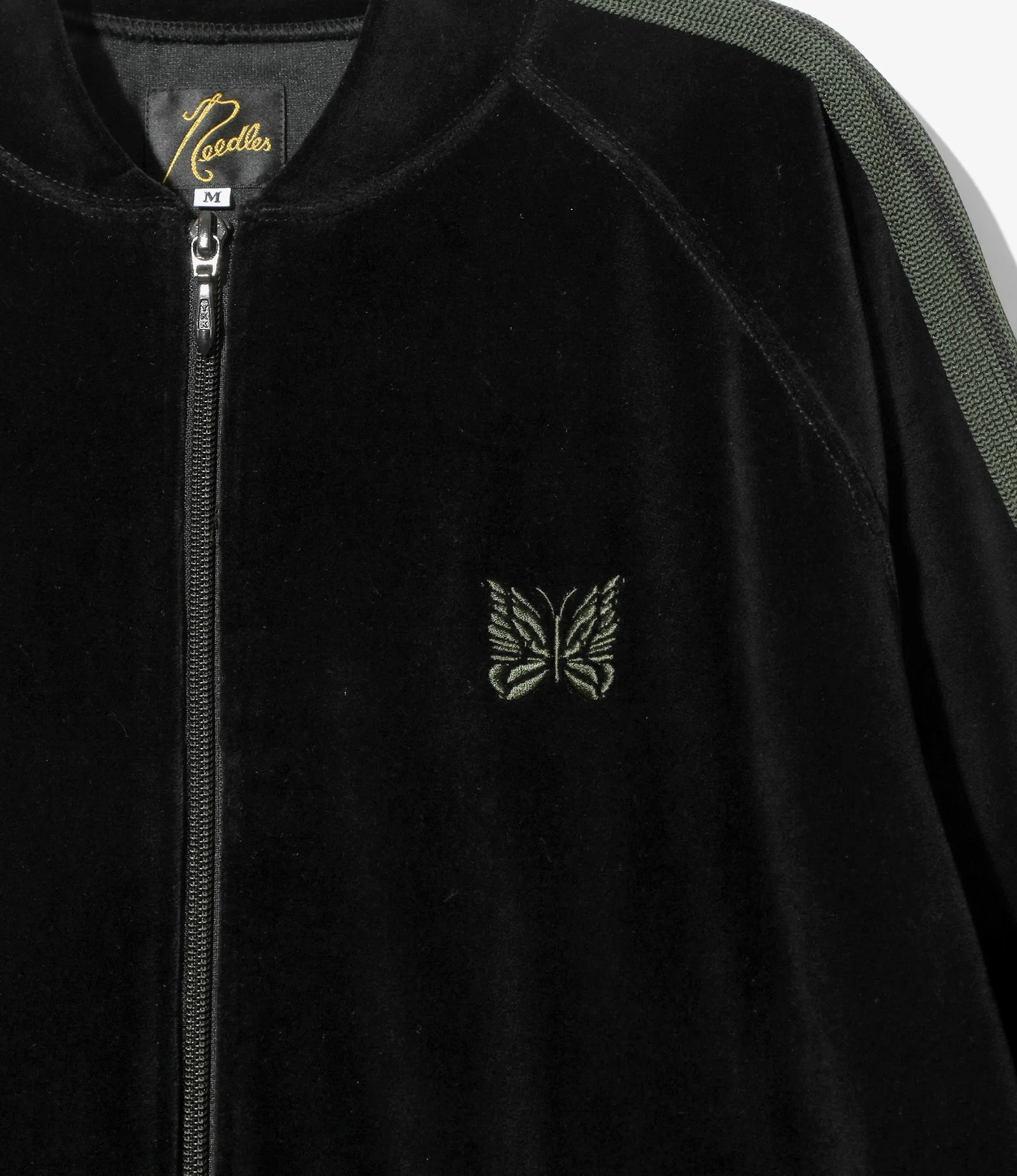 R.C. Track Jacket - Black - C/Pe Velour