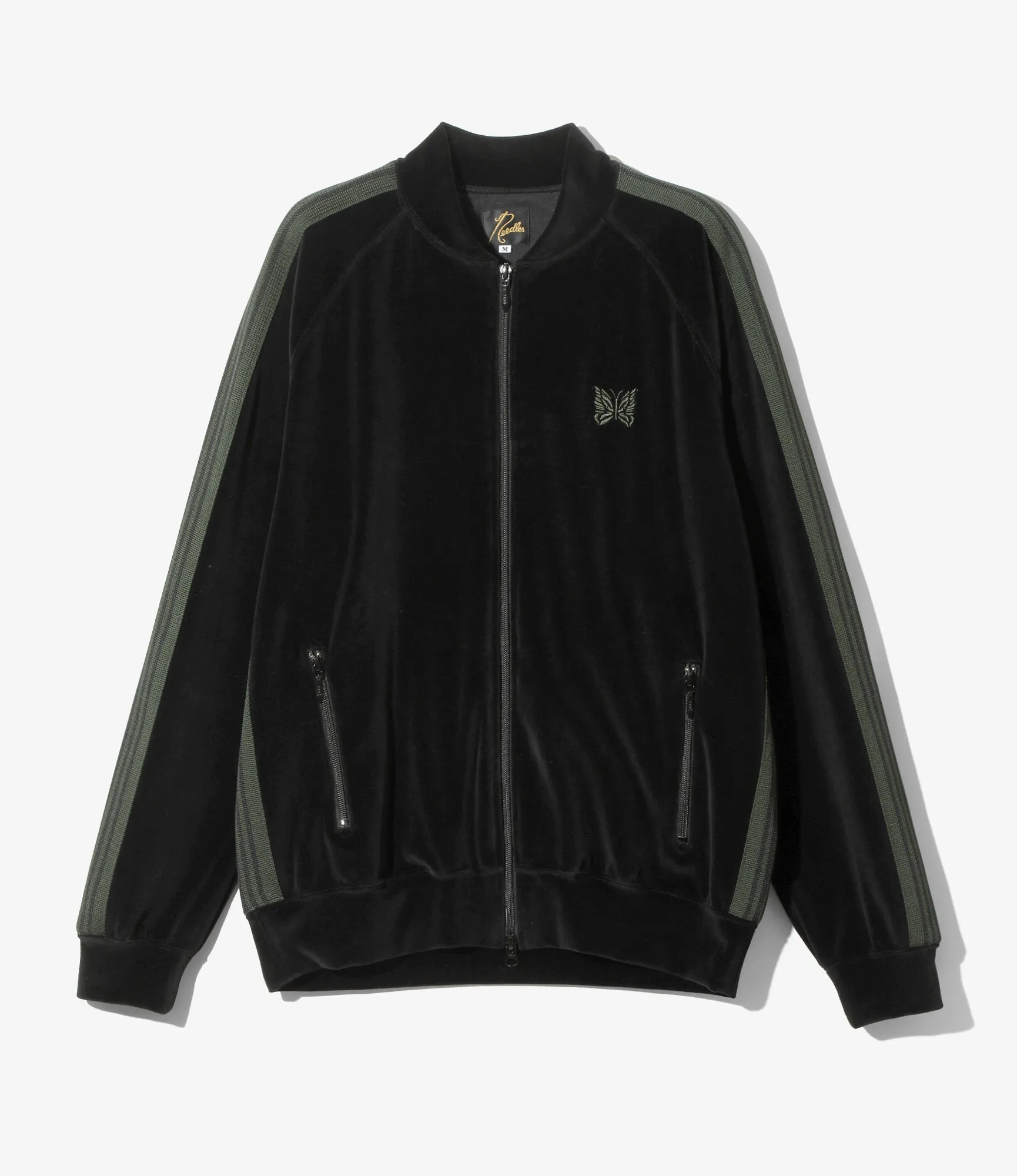 R.C. Track Jacket - Black - C/Pe Velour