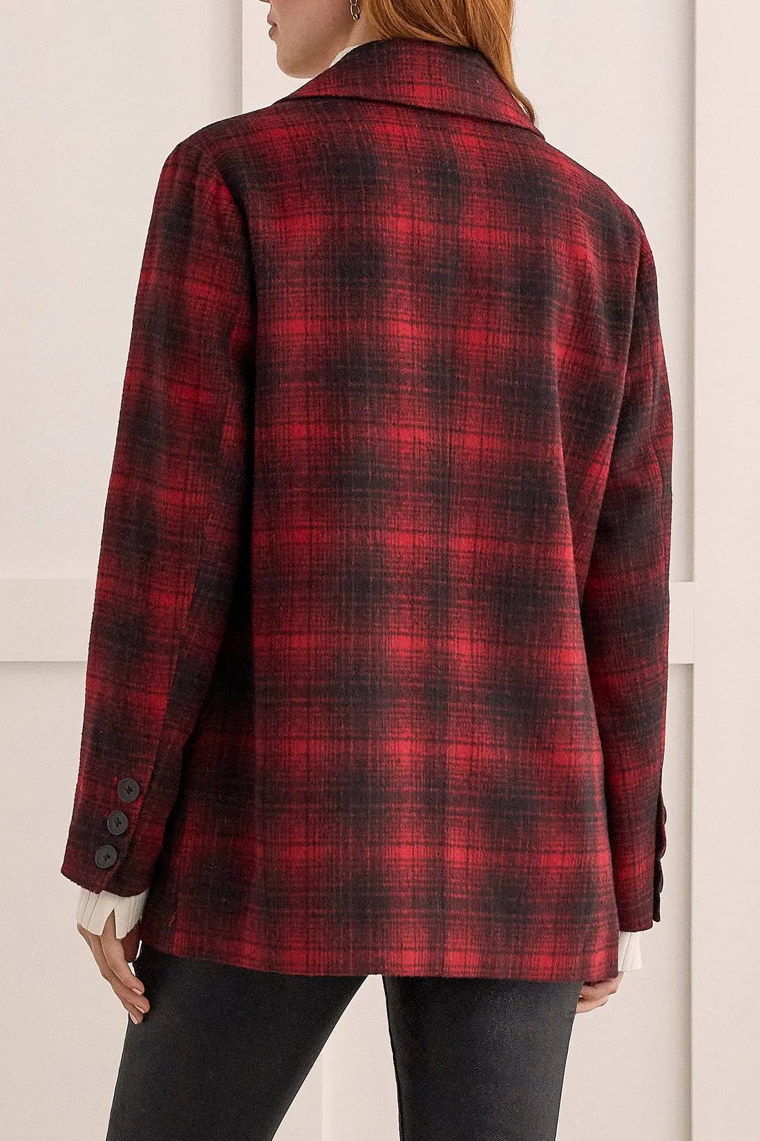 Red/Black Plaid Jacket