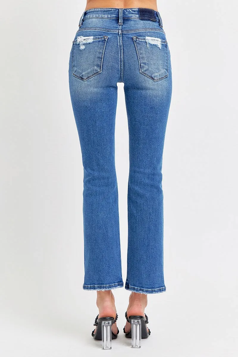 Risen Jeans - Mid Rise - Straight Jeans - RDP5302