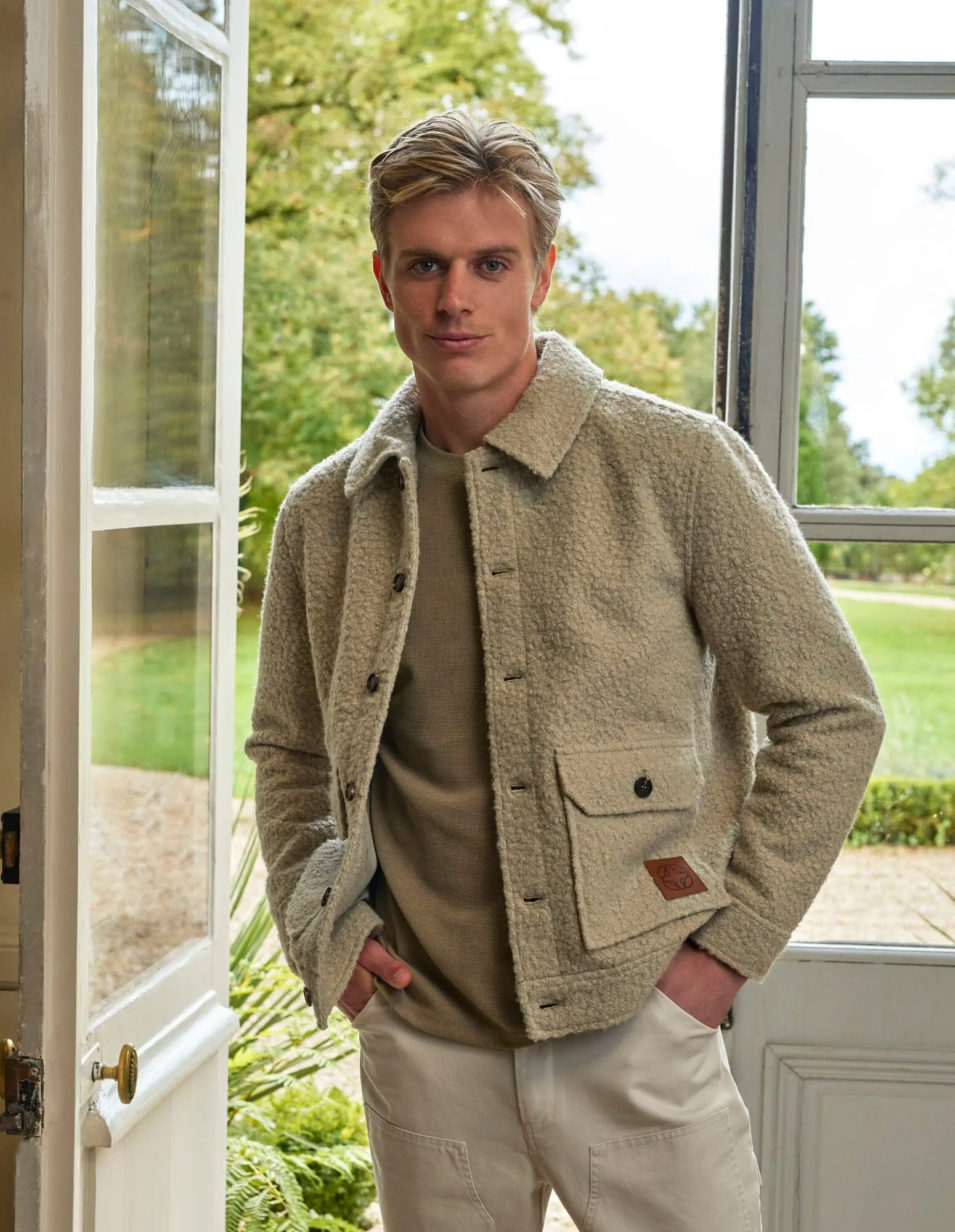 Sage Boucle Wool Jacket