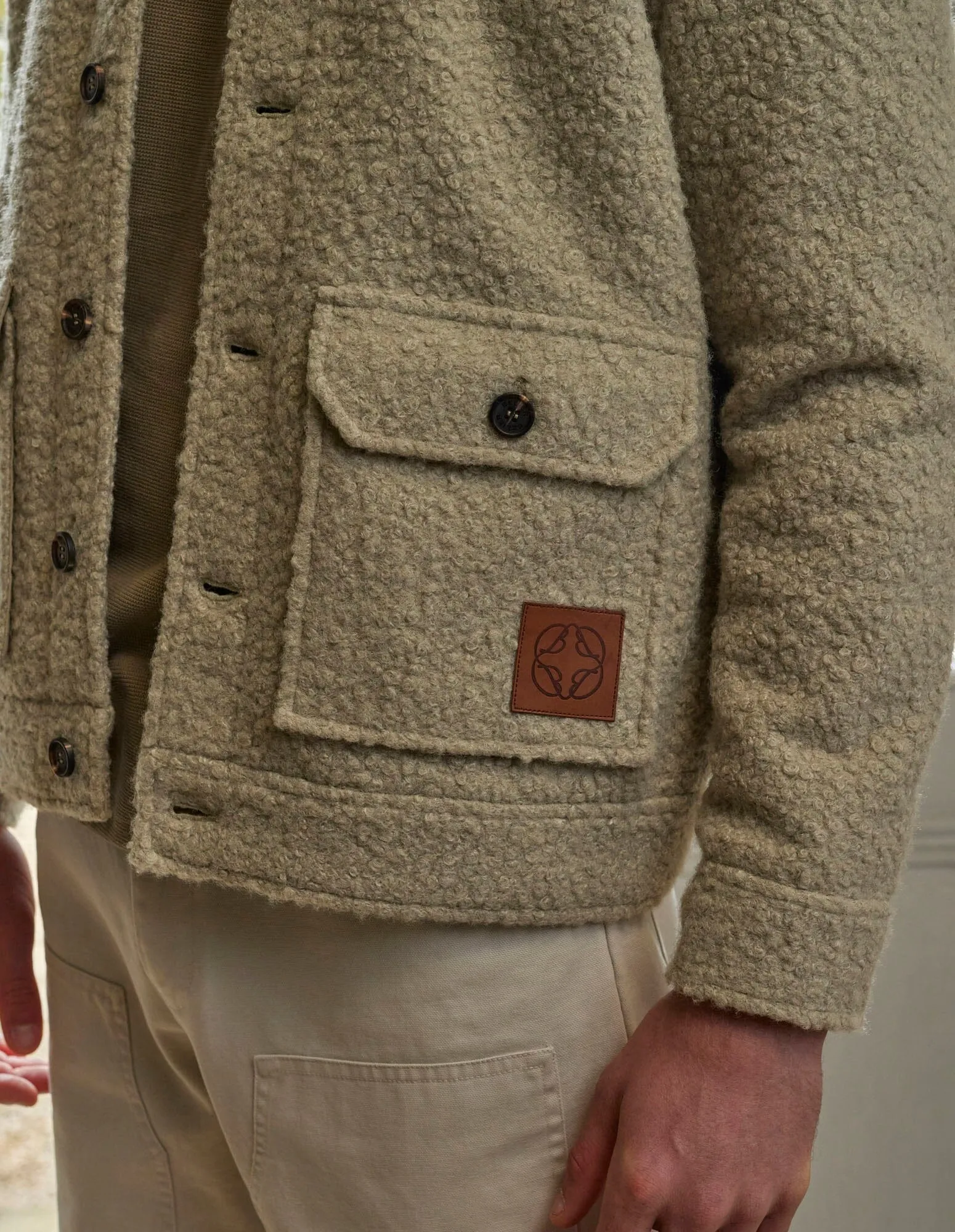 Sage Boucle Wool Jacket