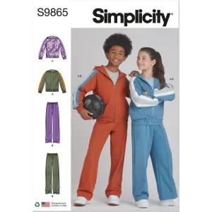 Simplicity Sewing Pattern S9865 Girls' and Boys' Jacket and Pants