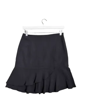 Size 10 - Vintage Scanlan Theodore Black Knee Length Skirt