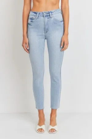 SKINNY JEANS WITH SCISSOR CUT