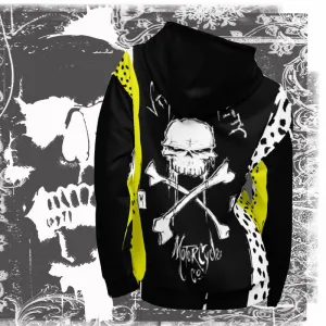 Skull & Cross Bone - Pull Over Hi-Viz Hoodie