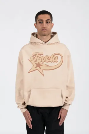 %STARSCRIPT BROWN ALMOND SNAP BUTTON HOODIE%
