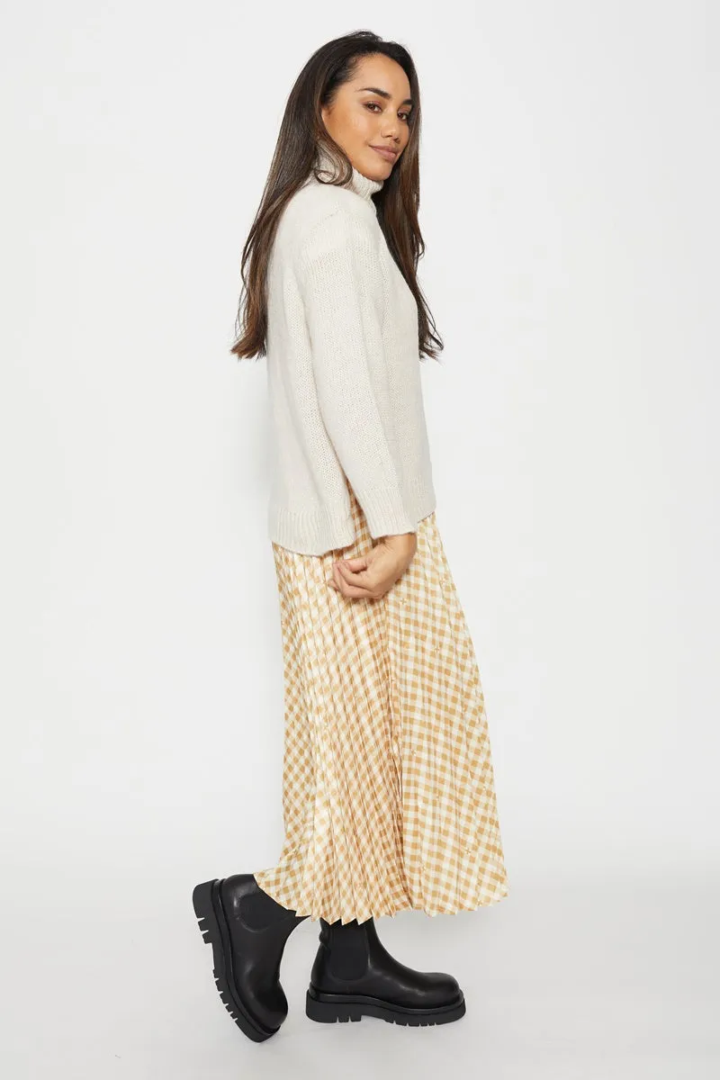Stella   Gemma - Isabella Skirt - Honey Gingham