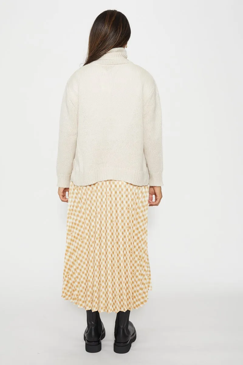 Stella   Gemma - Isabella Skirt - Honey Gingham