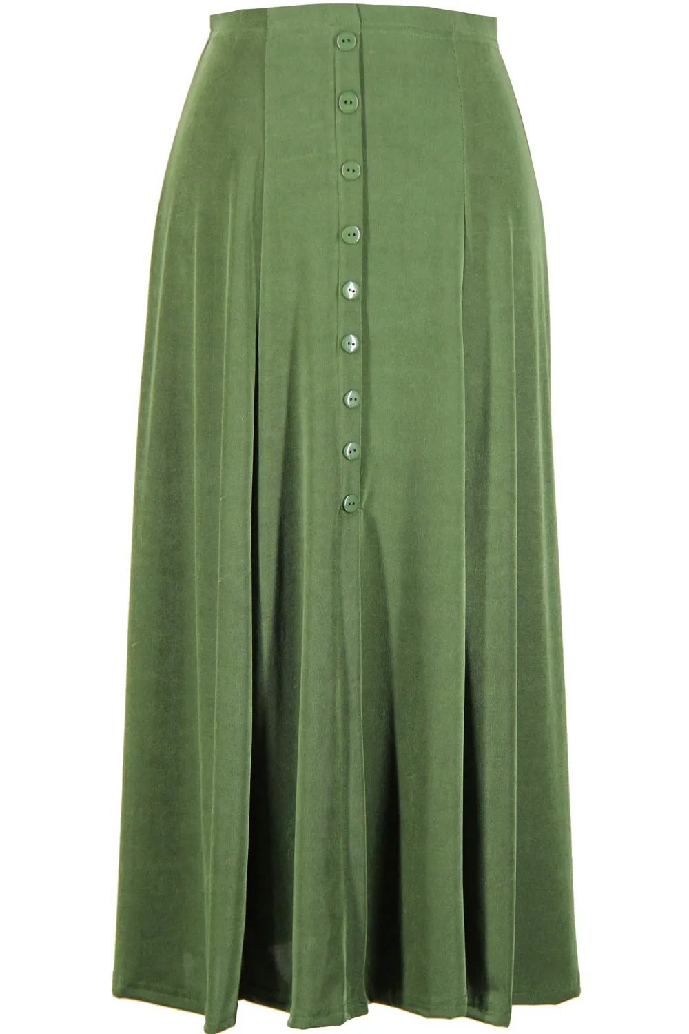 Stretchy Button Skirt-6000BN-ARS1
