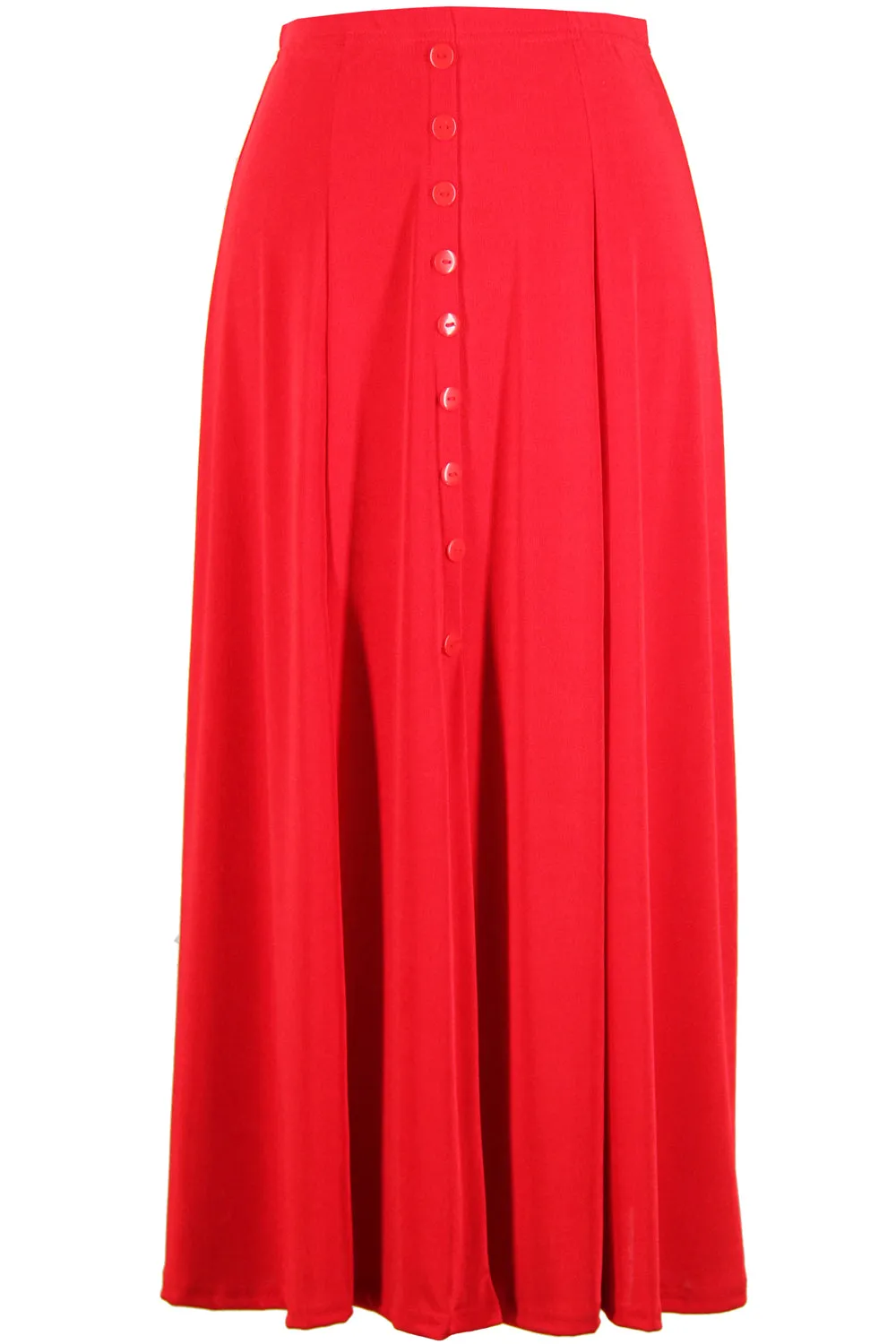 Stretchy Button Skirt-6000BN-ARS1