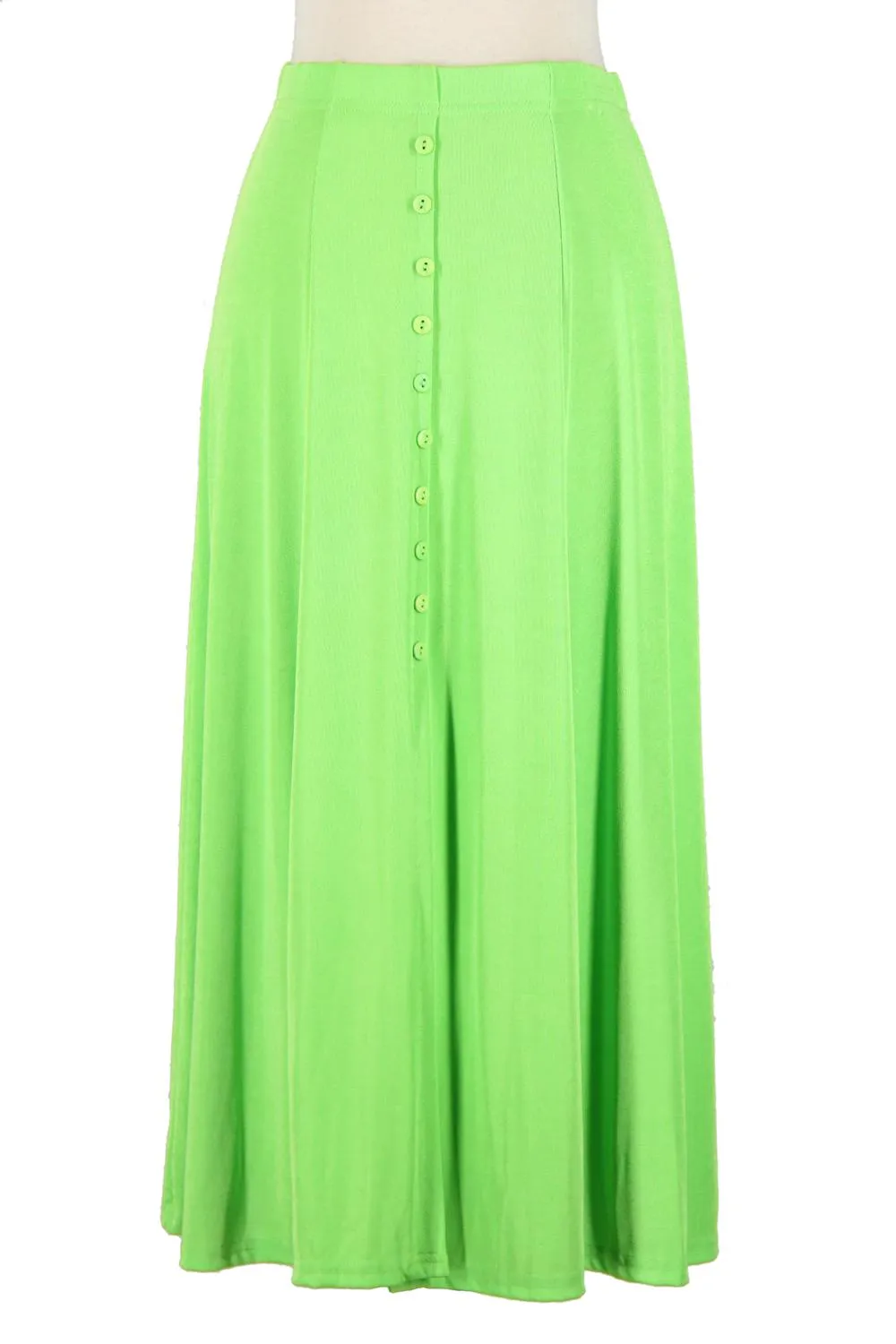 Stretchy Button Skirt-6000BN-ARS1