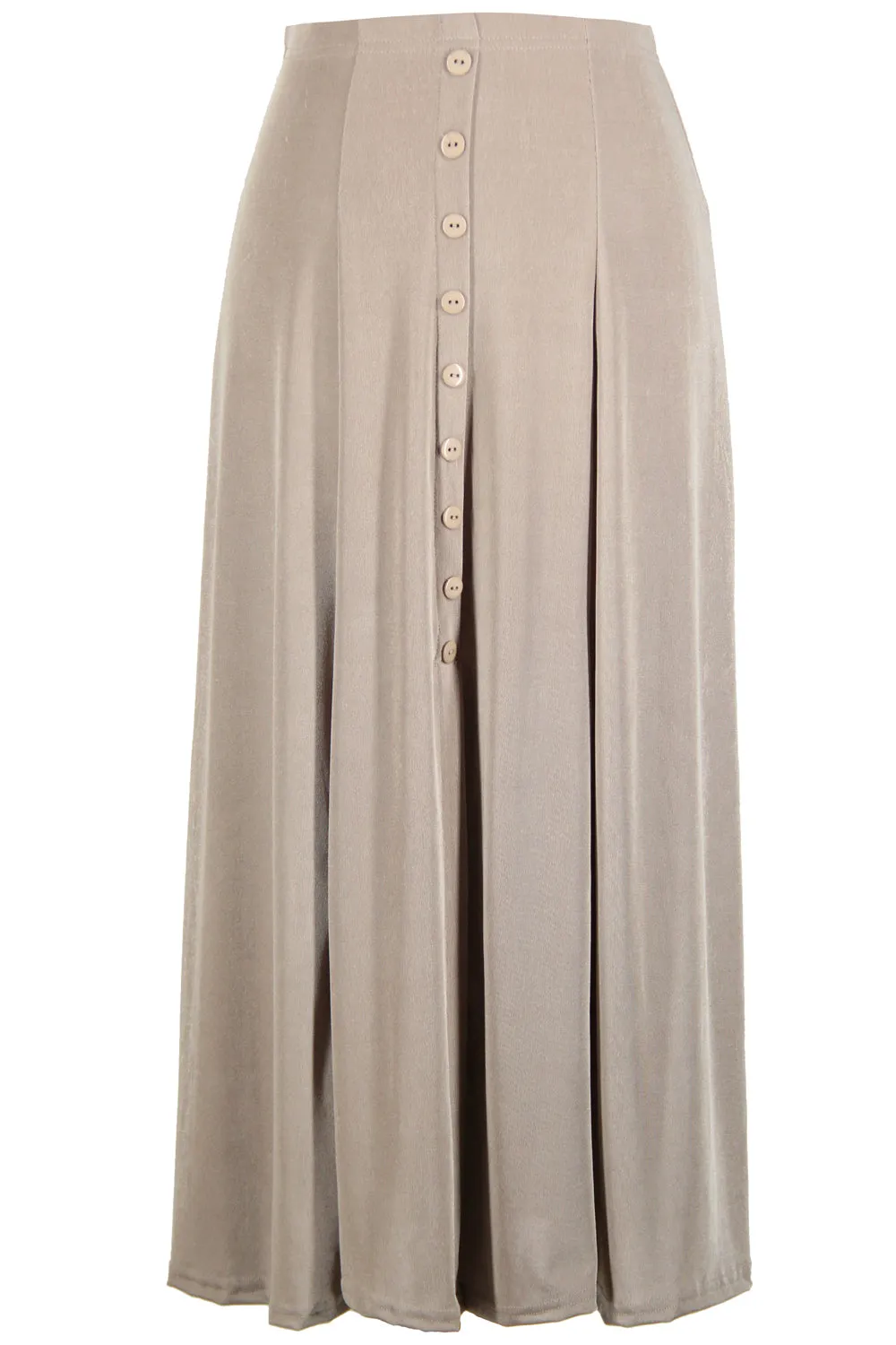 Stretchy Button Skirt-6000BN-ARS1