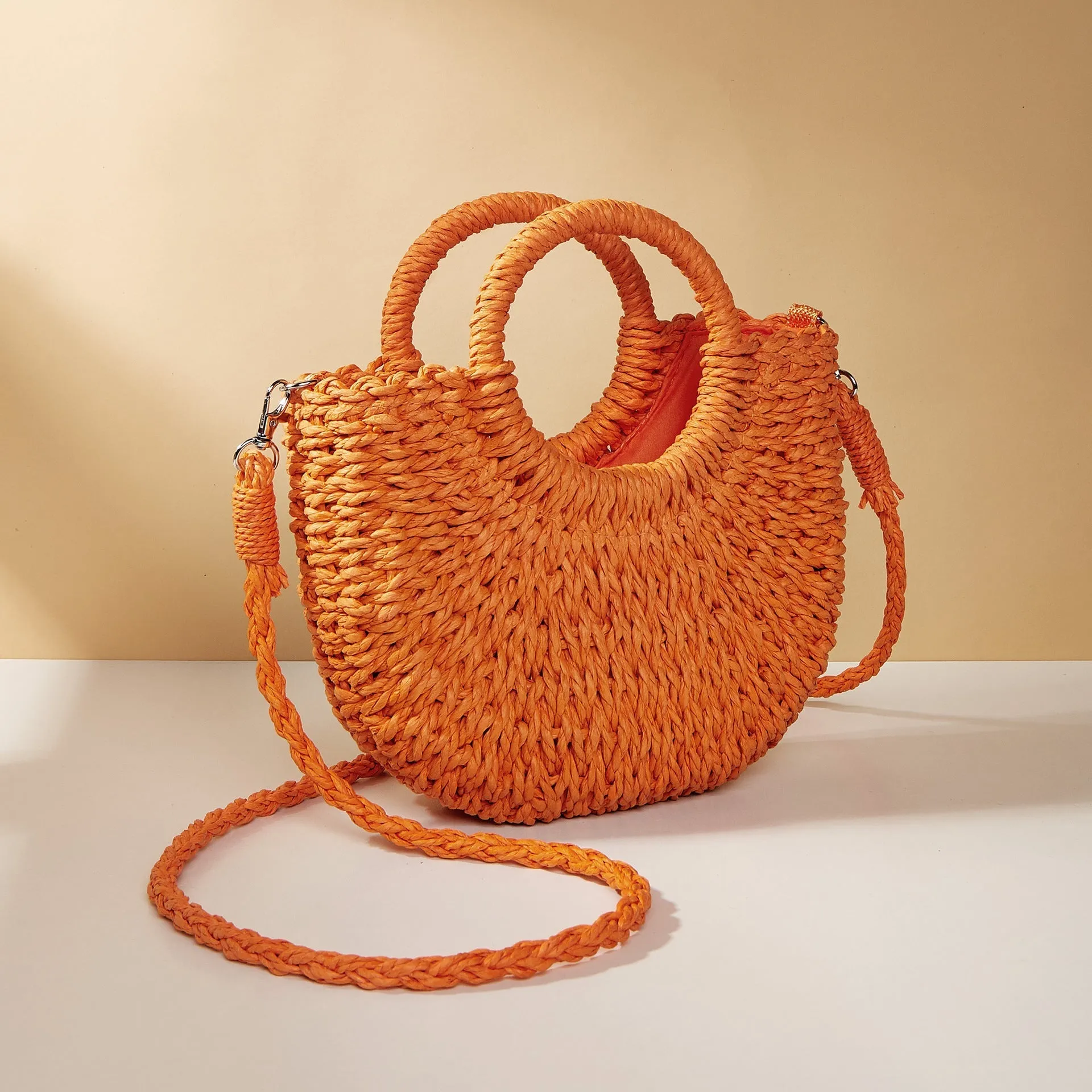 Stylish Straw Crossbody Bag