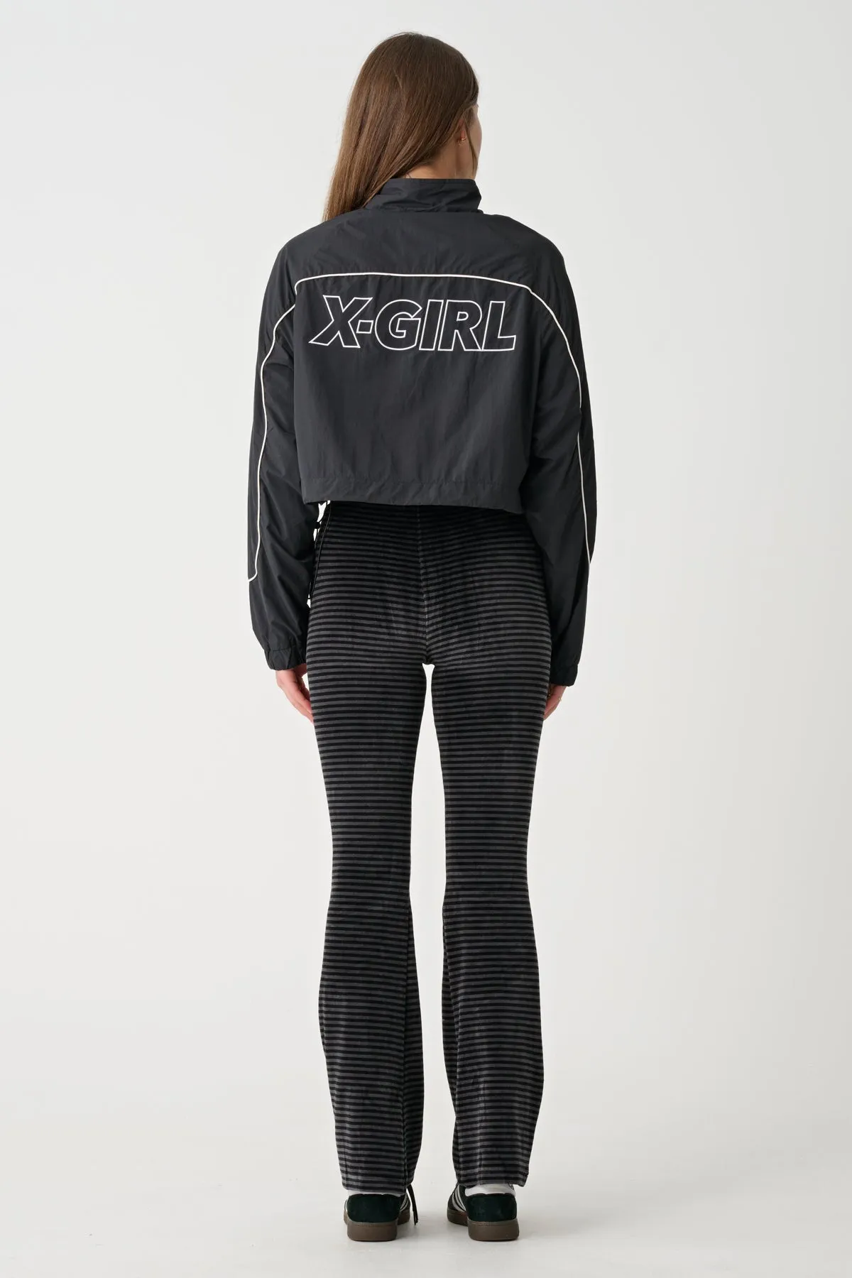 X-GIRL PANELLED TRACK JACKET - Black