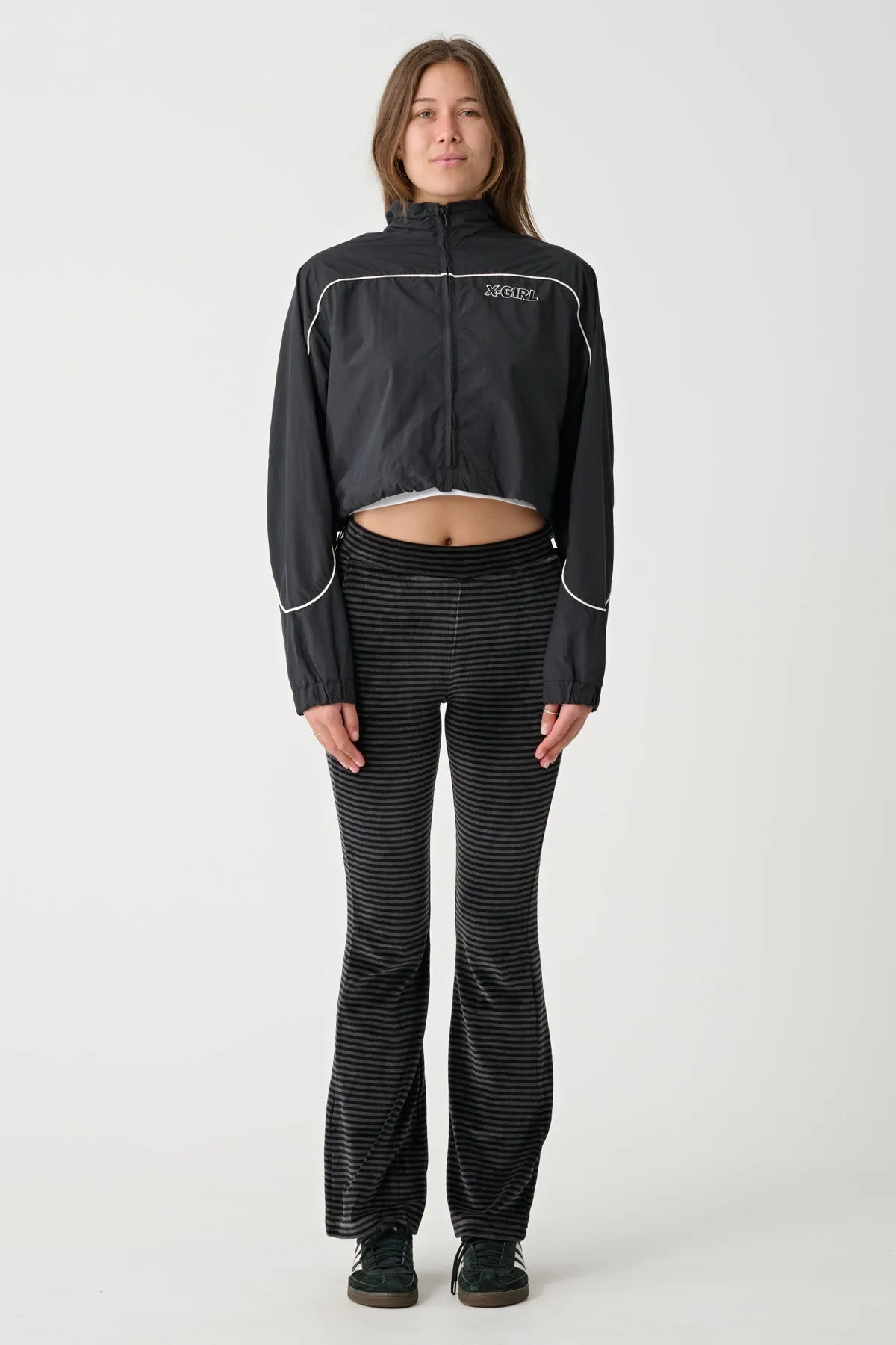 X-GIRL PANELLED TRACK JACKET - Black