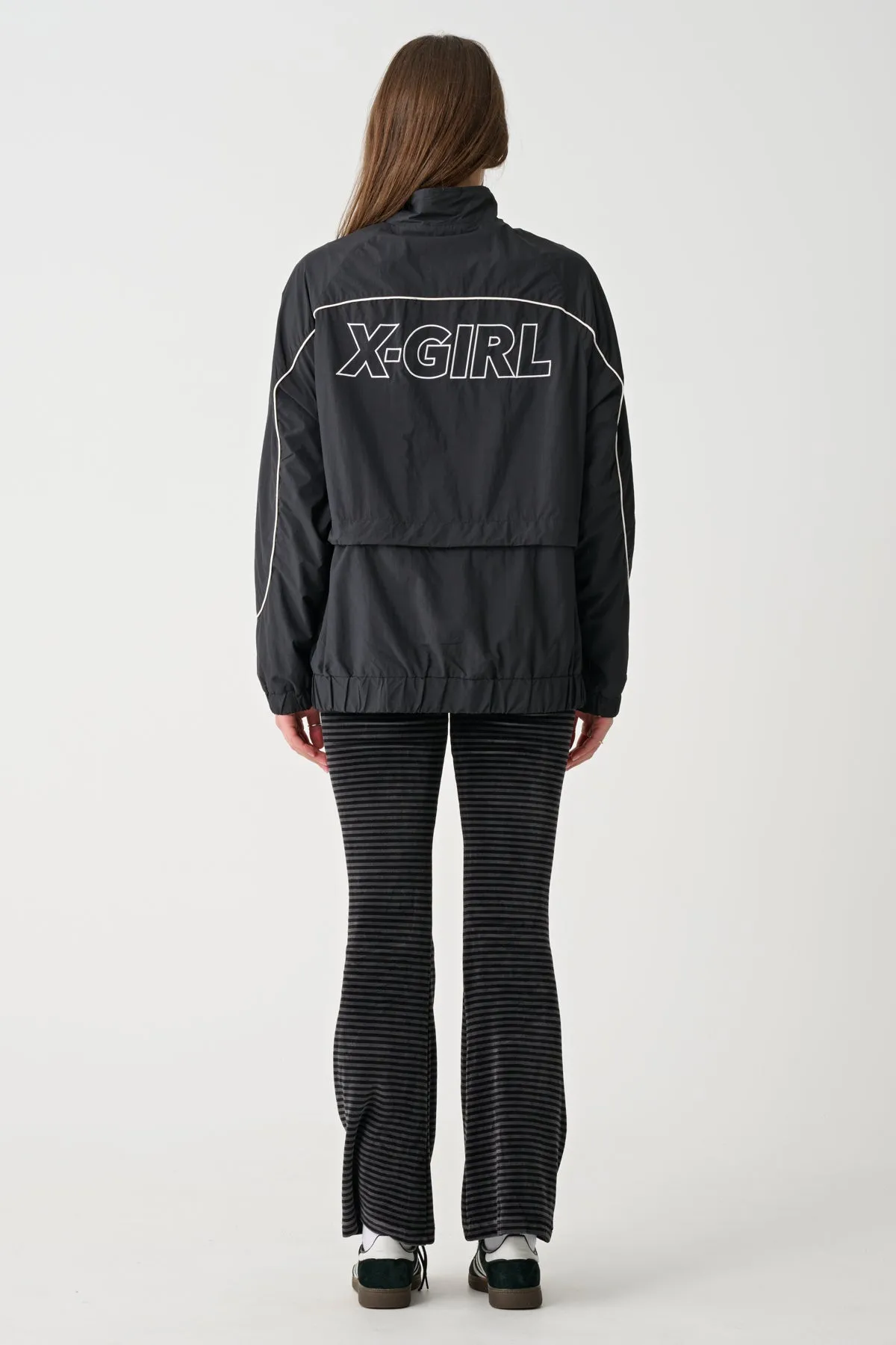 X-GIRL PANELLED TRACK JACKET - Black