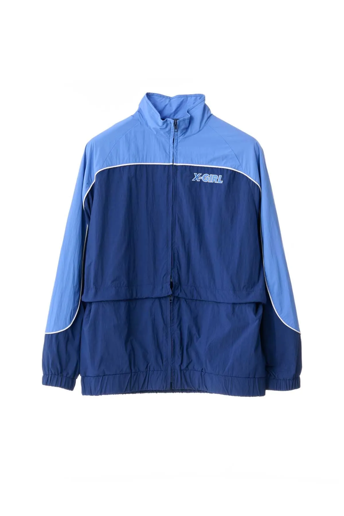 X-GIRL PANELLED TRACK JACKET - Navy