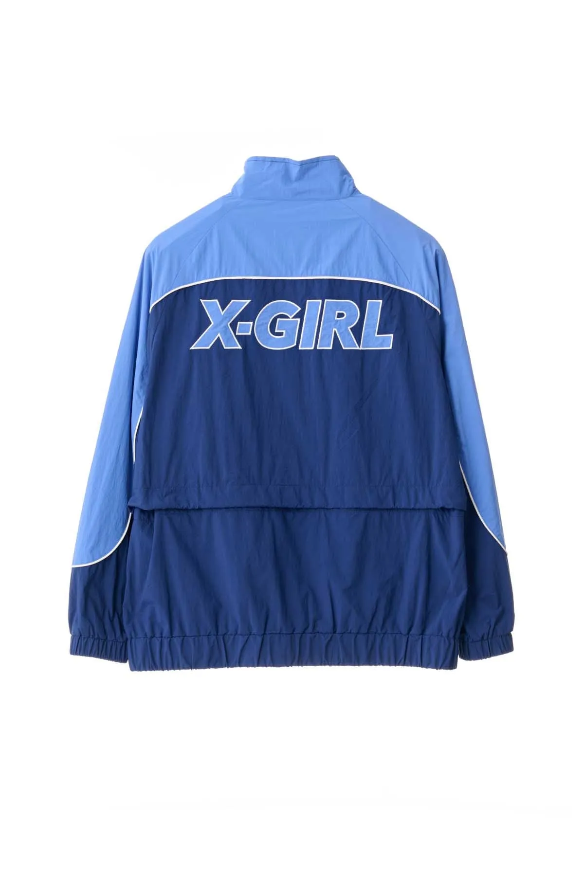 X-GIRL PANELLED TRACK JACKET - Navy