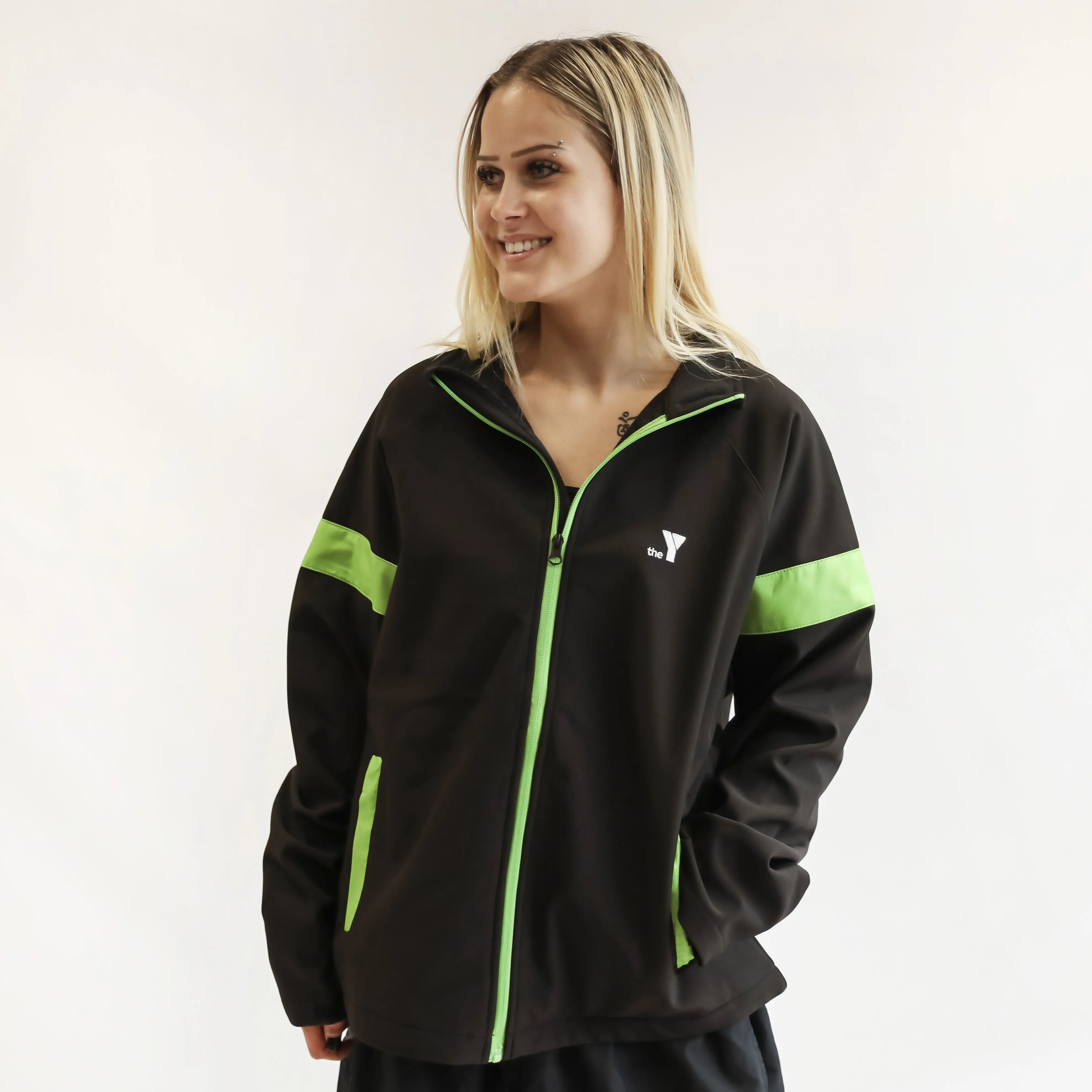 Y Track Jacket - Black/Green (Early Learning)