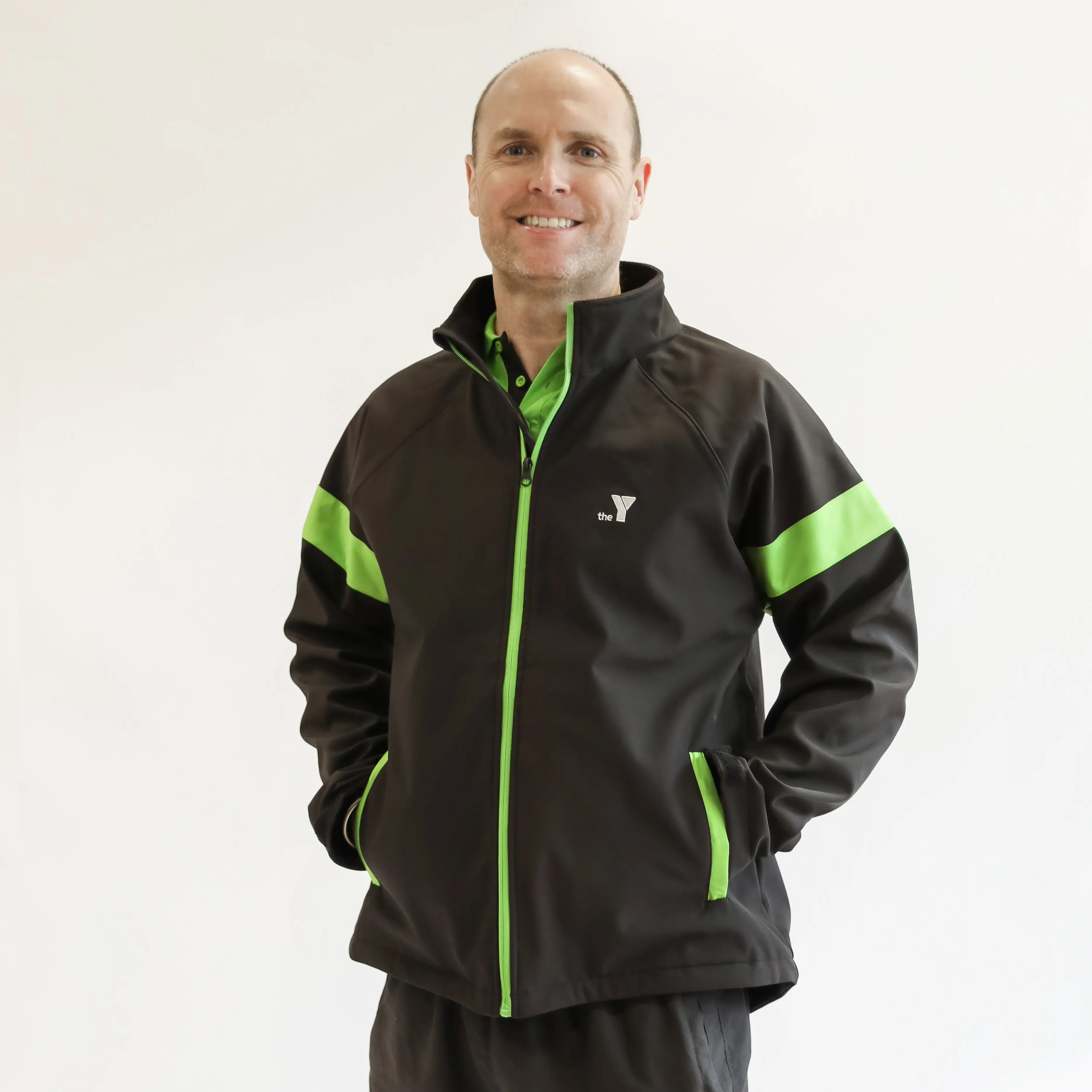 Y Track Jacket - Black/Green (Early Learning)