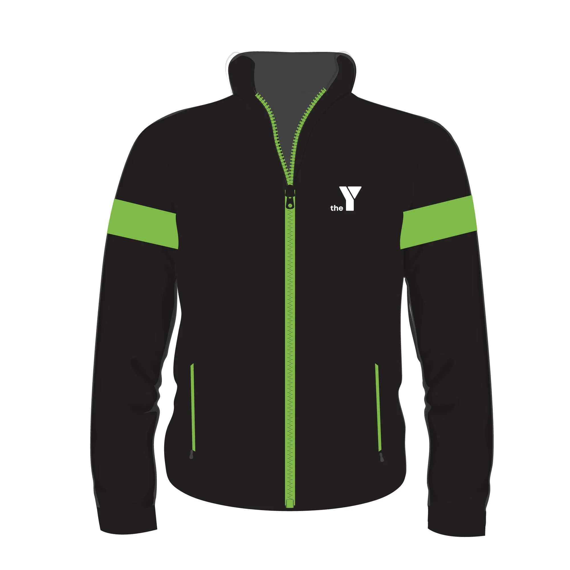 Y Track Jacket - Black/Green (Early Learning)