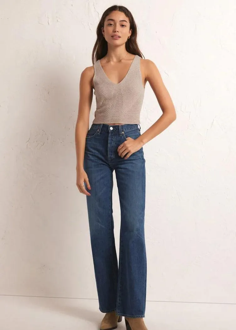Z Supply Santorini Sweater Tank - Oatmeal Heather