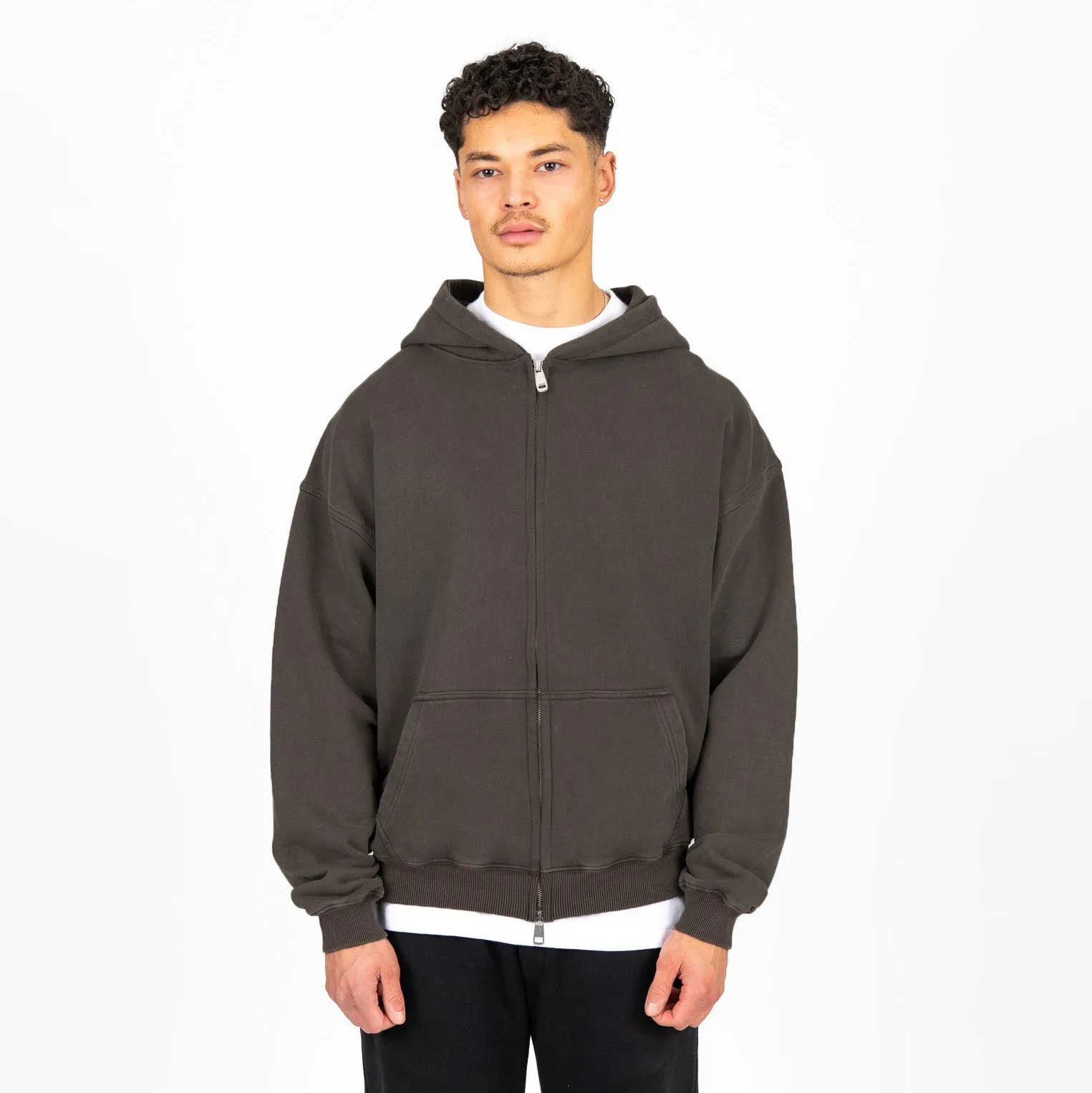 Zip Hoodie - Vintage Mocha